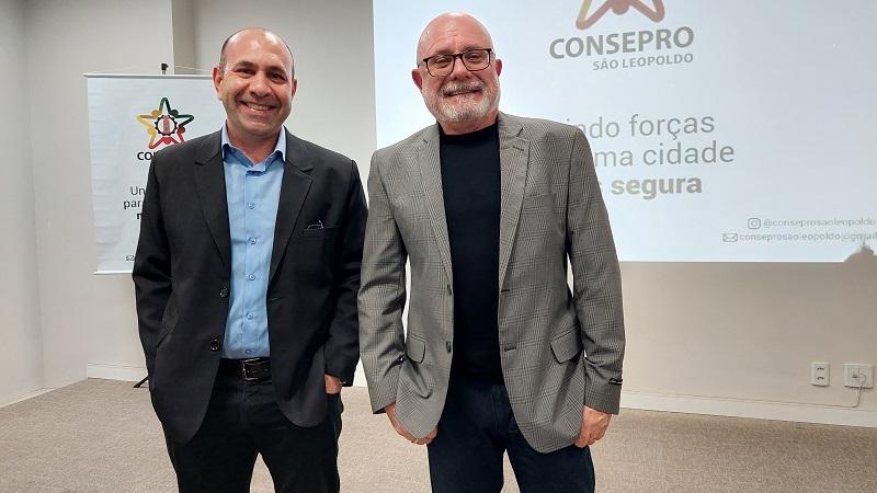 Antonio Marcos de Oliveira, vice-presidente e Rogério Daniel da Silva, presidente do CONSEPRO
