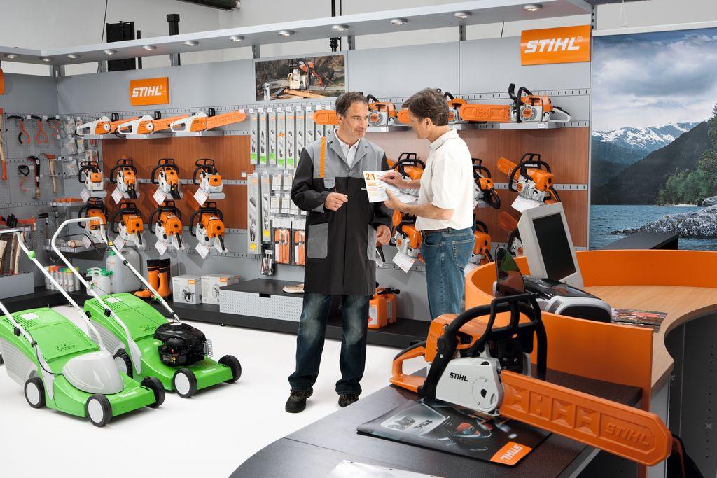 O STIHL Online Partner possibilita aos consumidores efetuar reserva de produtos pela plataforma e retirar na revenda