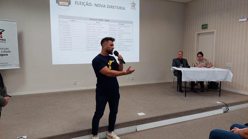 Lucas Borges, do setor comerical da Zé Pneus, empresa mantenedora do CONSEPRO São Leopoldo