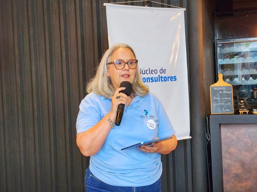 Scheila Mara Fogaça Moretto, coordenadora do Núcleo de Consultores